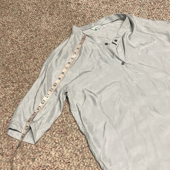 Turnover 100% silk long top - Picture 6 of 9